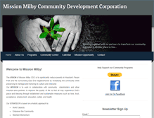 Tablet Screenshot of missionmilby.org